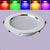 LED Panel Lamp 5w 7w 9w 12w 18w DownLight 230V RGB Downlight Aluminum indoor party bar ktv light Lamps Color Downlight