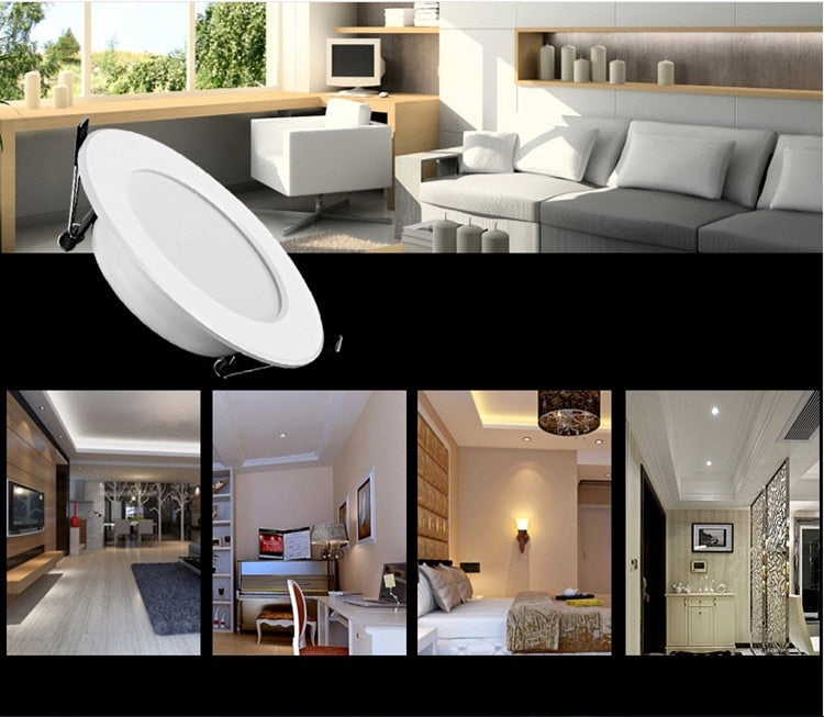 LED Panel Lamp 5w 7w 9w 12w 18w DownLight 230V RGB Downlight Aluminum indoor party bar ktv light Lamps Color Downlight