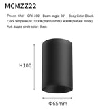 XRZLux Round Surface Mounted Led Downlights 10W COB LED Ceiling Spot Lights Aluminum Anti-glare LED Lamp Indoor Lighting