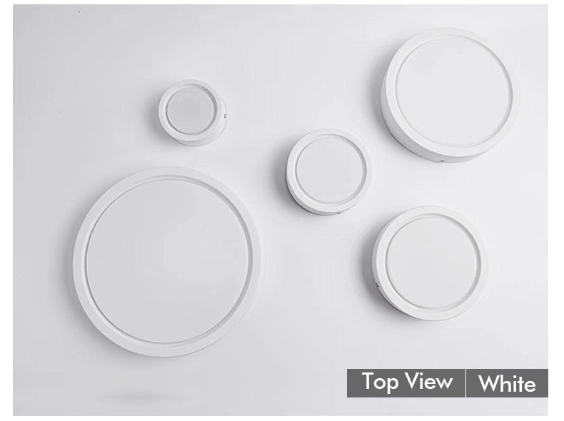 Led Downlights 220V Surface Mounted Spot Lights Panel Light Ceiling Lamp 15W 18W 12W 9W 7W Light Fixture for Indoor Lighting