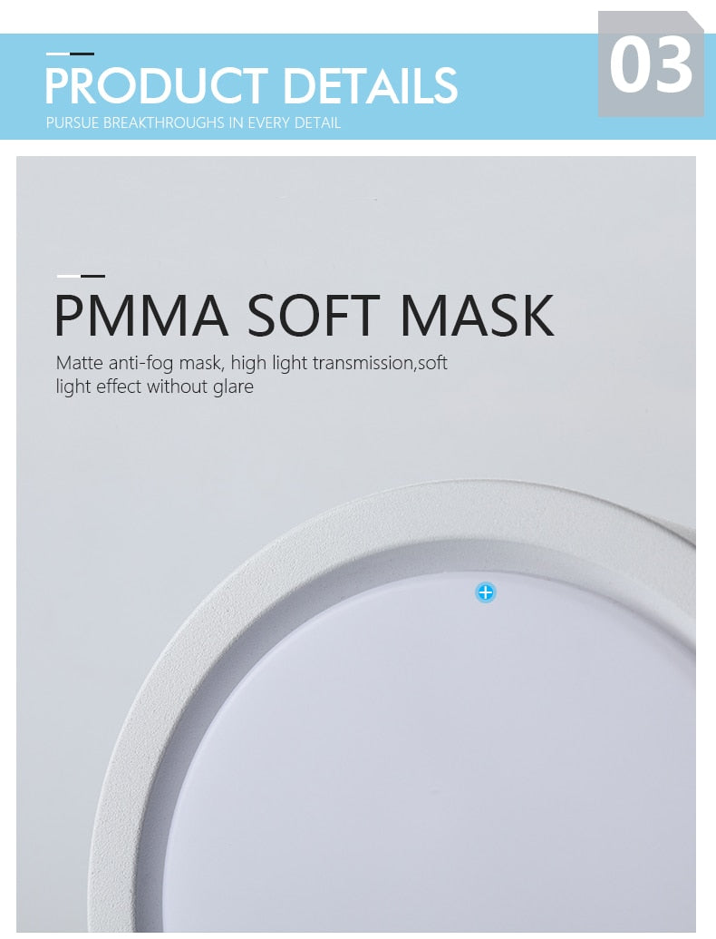 Led Downlights 220V Surface Mounted Spot Lights Panel Light Ceiling Lamp 15W 18W 12W 9W 7W Light Fixture for Indoor Lighting