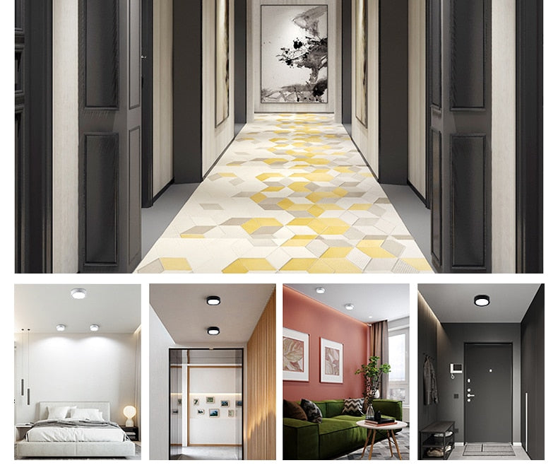 Led Downlights 220V Surface Mounted Spot Lights Panel Light Ceiling Lamp 15W 18W 12W 9W 7W Light Fixture for Indoor Lighting