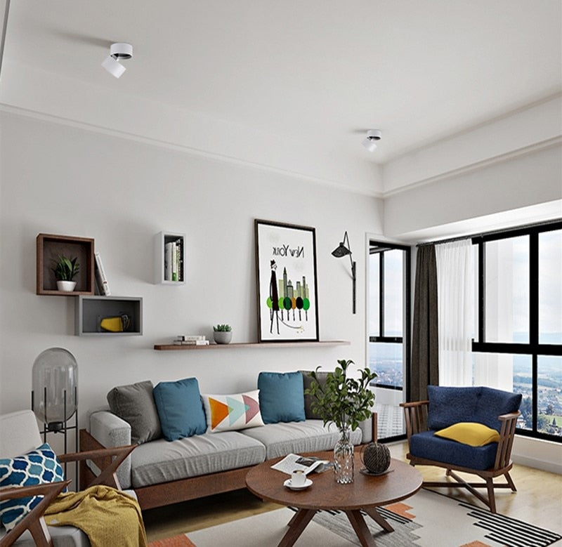 Dimmable Folding Anti-glare LED Downlight 7W 10W 15W 18W SMD5730 Chip Surface Mounted Spot Light Ceiling Lamp +Led Drive