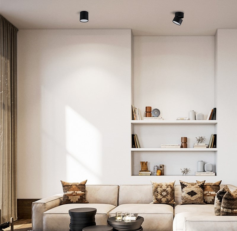 Dimmable Folding Anti-glare LED Downlight 7W 10W 15W 18W SMD5730 Chip Surface Mounted Spot Light Ceiling Lamp +Led Drive