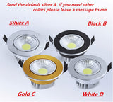 Super Bright Dimmable Led downlight light COB Ceiling 50 PCS Spot Light 3w 5w 7w 12w ceiling recessed Lights Indoor Lighting