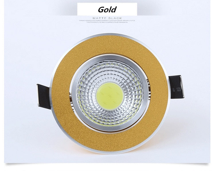 Super Bright Dimmable Led downlight light COB Ceiling 50 PCS Spot Light 3w 5w 7w 12w ceiling recessed Lights Indoor Lighting