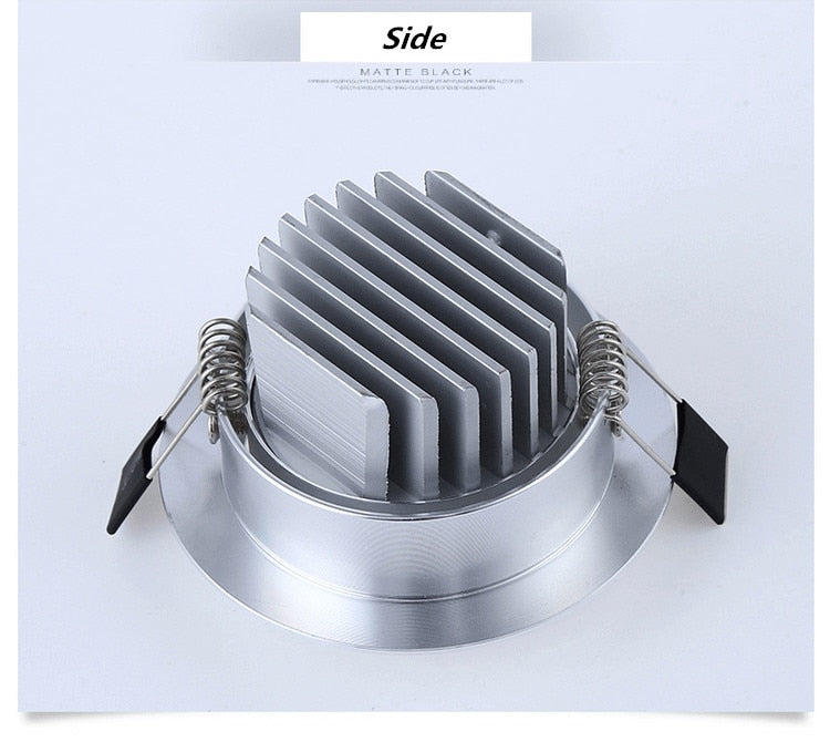 Super Bright Dimmable Led downlight light COB Ceiling 50 PCS Spot Light 3w 5w 7w 12w ceiling recessed Lights Indoor Lighting