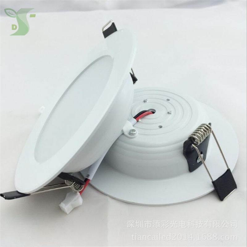 LED panel lighting Downlight AC85-265V,SMD 5730 3color dimmable 14pcs/lot 3w/5W Warm /Cool white,indoor lighting