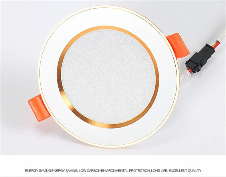 LED panel lighting Downlight AC85-265V,SMD 5730 3color dimmable 14pcs/lot 3w/5W Warm /Cool white,indoor lighting