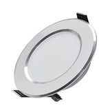 Changeable Led Downlight 5w 7w 9w 4pcs Ceiling Recessed Light Silver Frame 3 Color Change Warm Nature Cool White AC220-240V