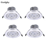 Recessed Led 5W 7W LED Ceilling Light LED Downlight 85-265V Round Indoor 10pcs 4pcs Lighting Spotlight Led Panel Lamp