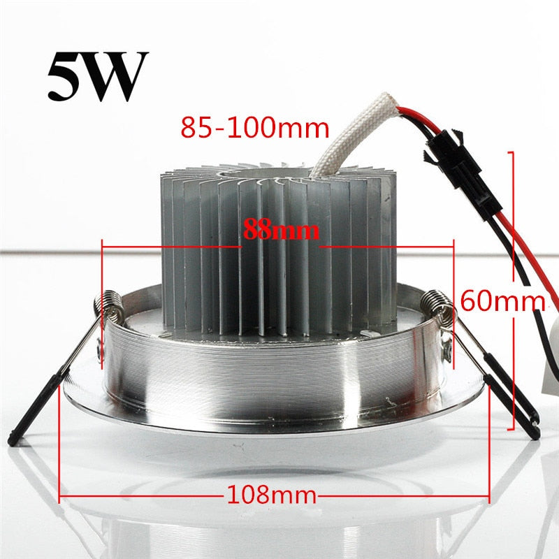 Recessed Led 5W 7W LED Ceilling Light LED Downlight 85-265V Round Indoor 10pcs 4pcs Lighting Spotlight Led Panel Lamp