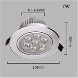 Recessed Led 5W 7W LED Ceilling Light LED Downlight 85-265V Round Indoor 10pcs 4pcs Lighting Spotlight Led Panel Lamp