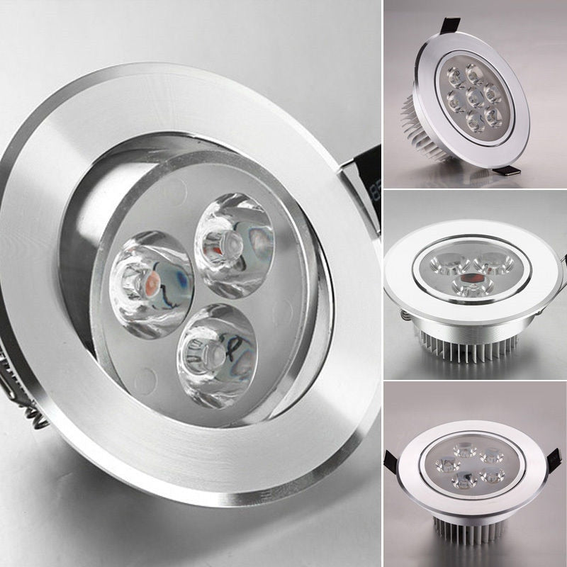 Recessed Led 5W 7W LED Ceilling Light LED Downlight 85-265V Round Indoor 10pcs 4pcs Lighting Spotlight Led Panel Lamp
