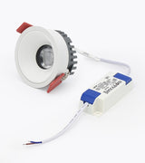 Anti-glare Recessed Ceiling Downlight lamp 7W 12W 15W Dimmable cob led spot lights Ceiling Fixtures Lighting AC85-265V