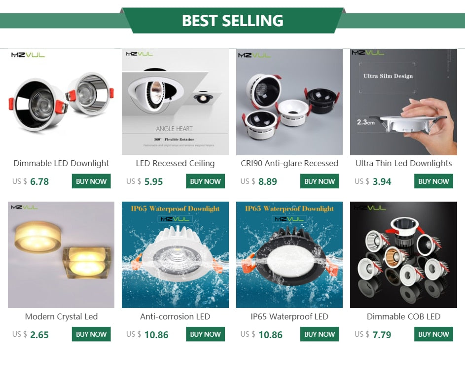 Stretchable Led Downlight 15w 10w Recessed Down light AC 220V 110V embedded ceiling downlight led Spot light for Indoor lighting