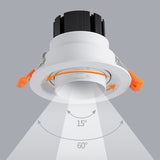 Stretchable Led Downlight 15w 10w Recessed Down light AC 220V 110V embedded ceiling downlight led Spot light for Indoor lighting