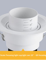 Stretchable Led Downlight 15w 10w Recessed Down light AC 220V 110V embedded ceiling downlight led Spot light for Indoor lighting