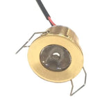 6pcs/lot Led Mini Cabinet Downlight 1w Diameter 31mm Ac230v Gold Frame Recessed Ceiling No Flicker