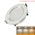 Changeable Led Downlight 5w 7w 9w 12w Ceiling Recessed Light Silver Frame 3 Color Change Warm Nature Cool White AC180-240V