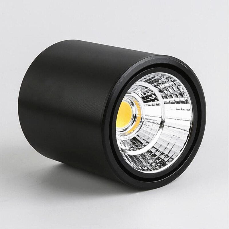 Cylindrical Dimmable COB LED Downlights 7W 10W 12W 15W LED Ceiling Spot Lights AC85-265V LED Lamps Warm Cold White Indoor Lighting