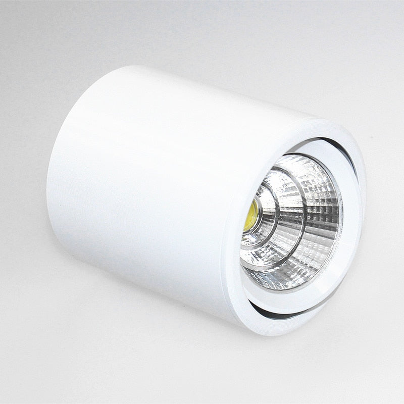 Cylindrical Dimmable COB LED Downlights 7W 10W 12W 15W LED Ceiling Spot Lights AC85-265V LED Lamps Warm Cold White Indoor Lighting