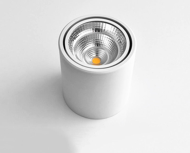 Cylindrical Dimmable COB LED Downlights 7W 10W 12W 15W LED Ceiling Spot Lights AC85-265V LED Lamps Warm Cold White Indoor Lighting