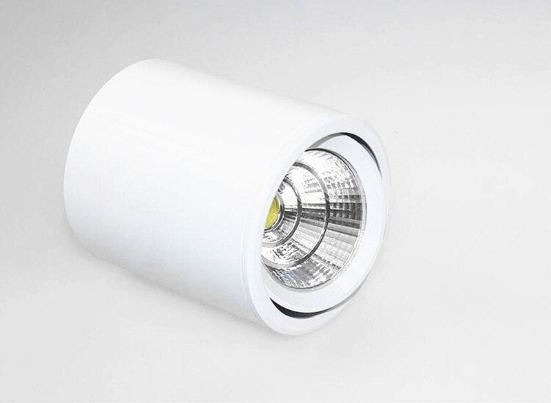 Cylindrical Dimmable COB LED Downlights 7W 10W 12W 15W LED Ceiling Spot Lights AC85-265V LED Lamps Warm Cold White Indoor Lighting