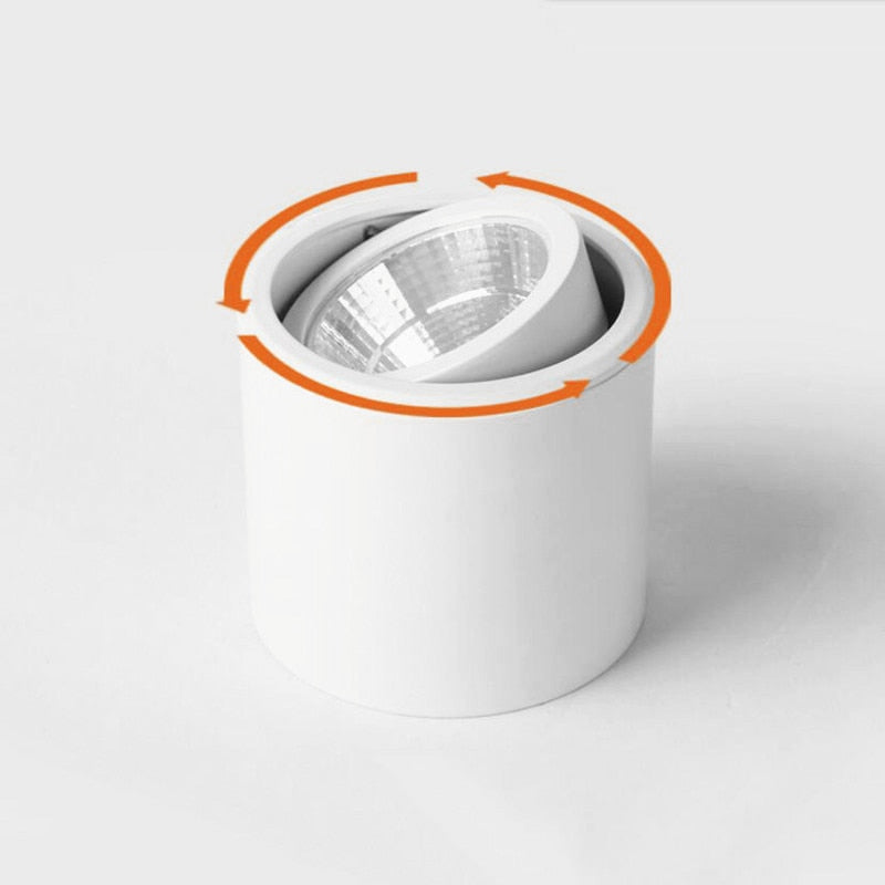 Cylindrical Dimmable COB LED Downlights 7W 10W 12W 15W LED Ceiling Spot Lights AC85-265V LED Lamps Warm Cold White Indoor Lighting