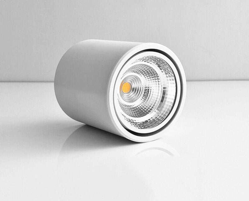 Cylindrical Dimmable COB LED Downlights 7W 10W 12W 15W LED Ceiling Spot Lights AC85-265V LED Lamps Warm Cold White Indoor Lighting