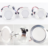 Silver White Ultra Bright LED Downlight 3w 5w 10w 12w 15w 18w Thin Round LED Ceiling Recessed Spot Light AC85~240v DownLight