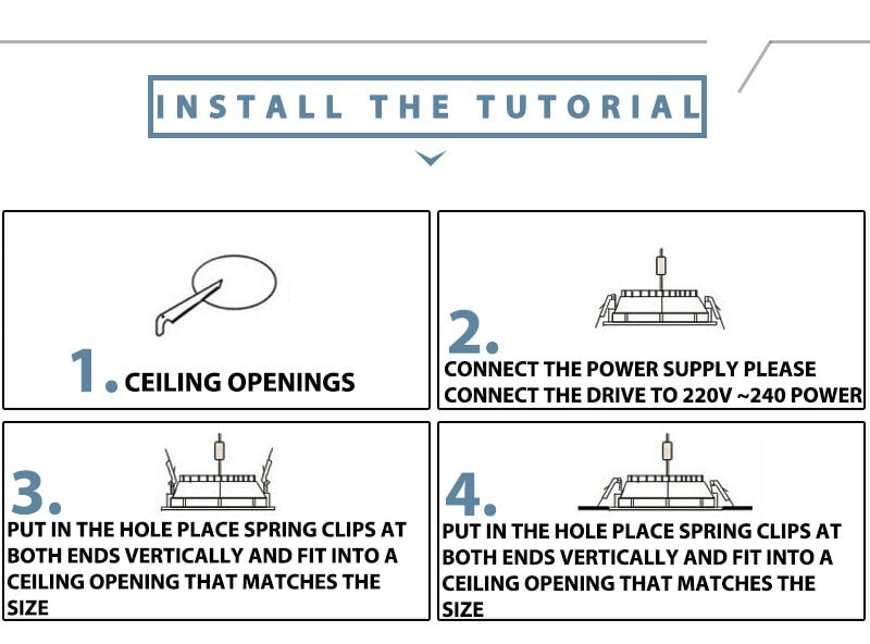 Silver White Ultra Bright LED Downlight 3w 5w 10w 12w 15w 18w Thin Round LED Ceiling Recessed Spot Light AC85~240v DownLight