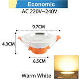 Silver White Ultra Bright LED Downlight 3w 5w 10w 12w 15w 18w Thin Round LED Ceiling Recessed Spot Light AC85~240v DownLight