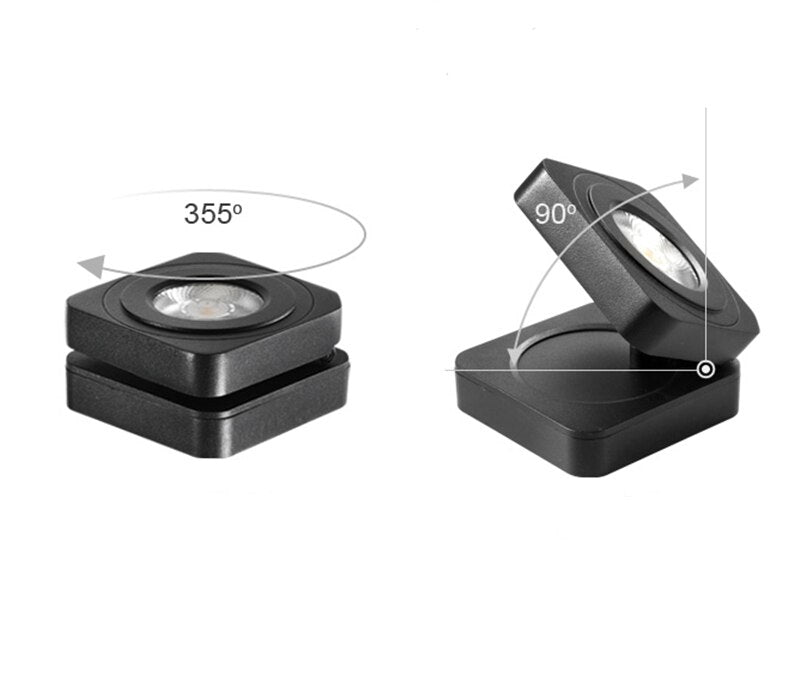 Dimmable Rotating Folding LED Downlights 7W/9W/12W/15W COB LED Ceiling Spot Lights AC85-265V LED Ceiling Lamps Indoor Lighting