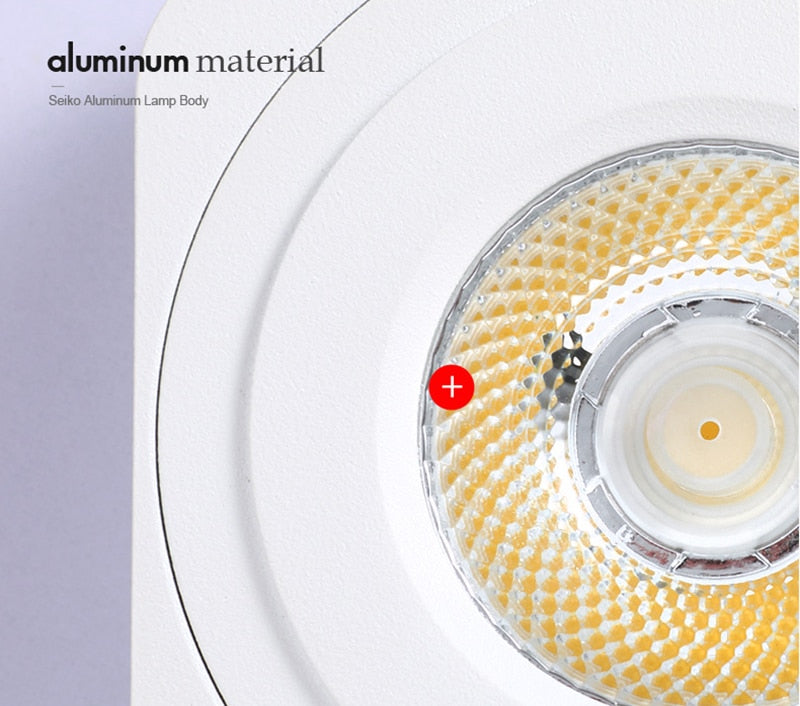 Dimmable Rotating Folding LED Downlights 7W/9W/12W/15W COB LED Ceiling Spot Lights AC85-265V LED Ceiling Lamps Indoor Lighting