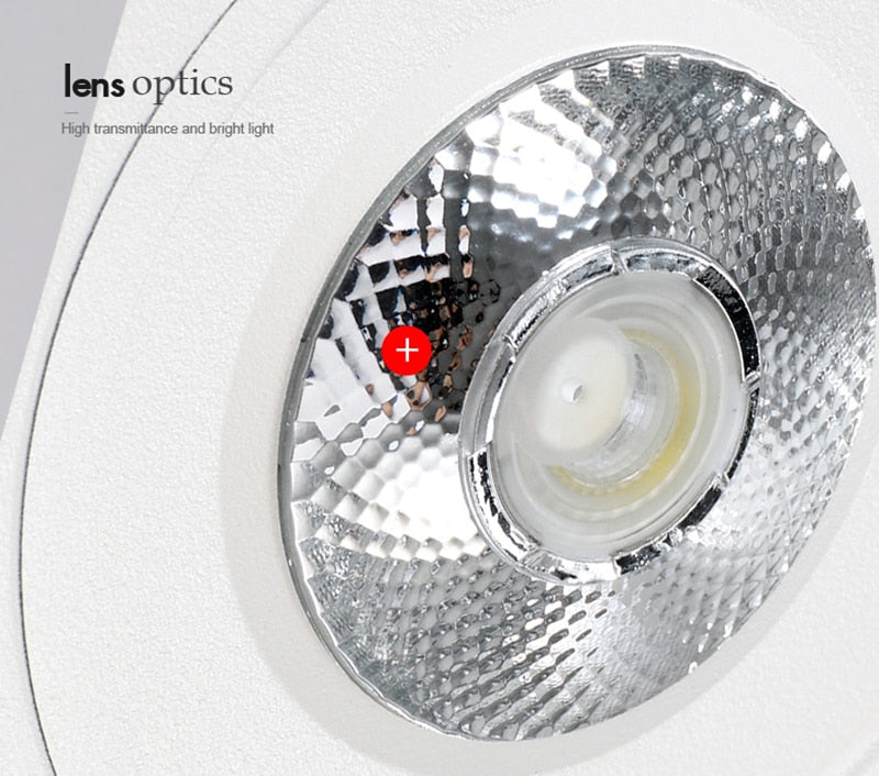 Dimmable Rotating Folding LED Downlights 7W/9W/12W/15W COB LED Ceiling Spot Lights AC85-265V LED Ceiling Lamps Indoor Lighting