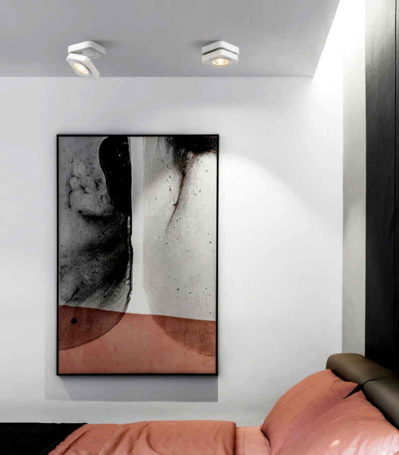 Dimmable Rotating Folding LED Downlights 7W/9W/12W/15W COB LED Ceiling Spot Lights AC85-265V LED Ceiling Lamps Indoor Lighting