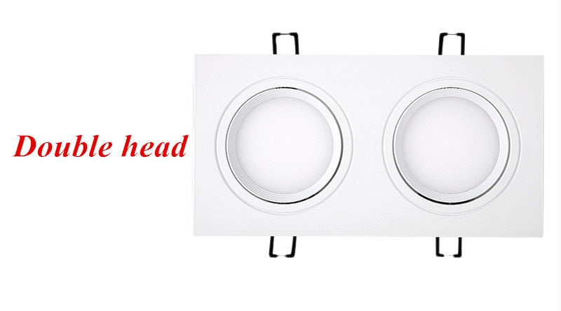 Super Bright LED Dimmable Square Cob Downlight COB 7W 10W 14W 20W LED Spot Light Decoration Ceiling Lamp AC 110V 220V White Body