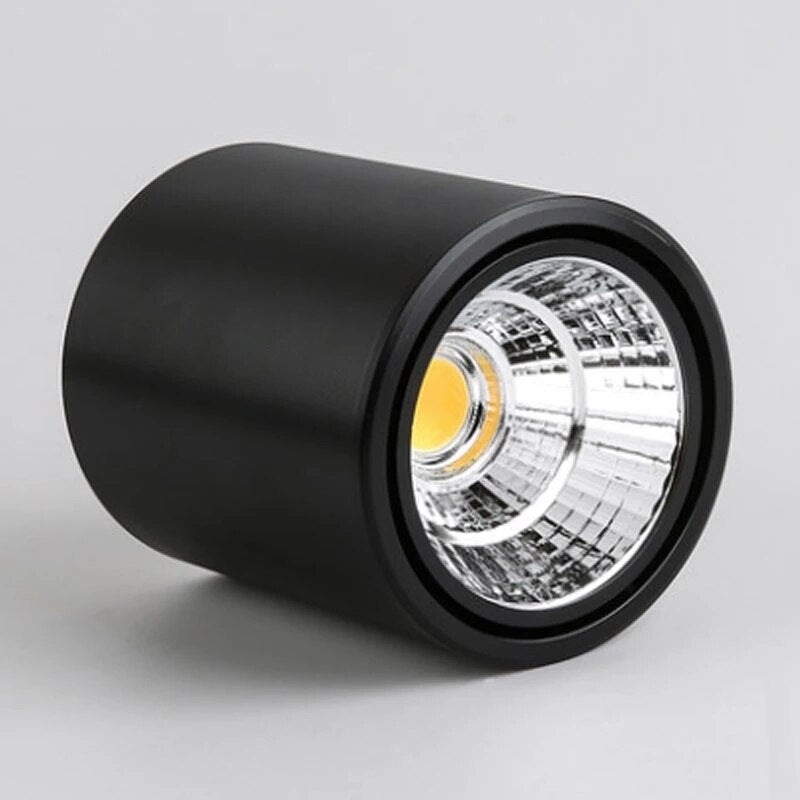 Dimmable LED downlight COB spotlight AC85-265V 5W 7W 9W 12W 15W 20W 30W aluminum surface mounted indoor lighting lamp