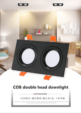 LED Downlight  Square Dimmable light cob Ceiling Spot Light 5w 7w 10w 15w 20w AC85-265V ceiling recessed Lights Indoor Lighting