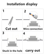 LED Downlight  Square Dimmable light cob Ceiling Spot Light 5w 7w 10w 15w 20w AC85-265V ceiling recessed Lights Indoor Lighting