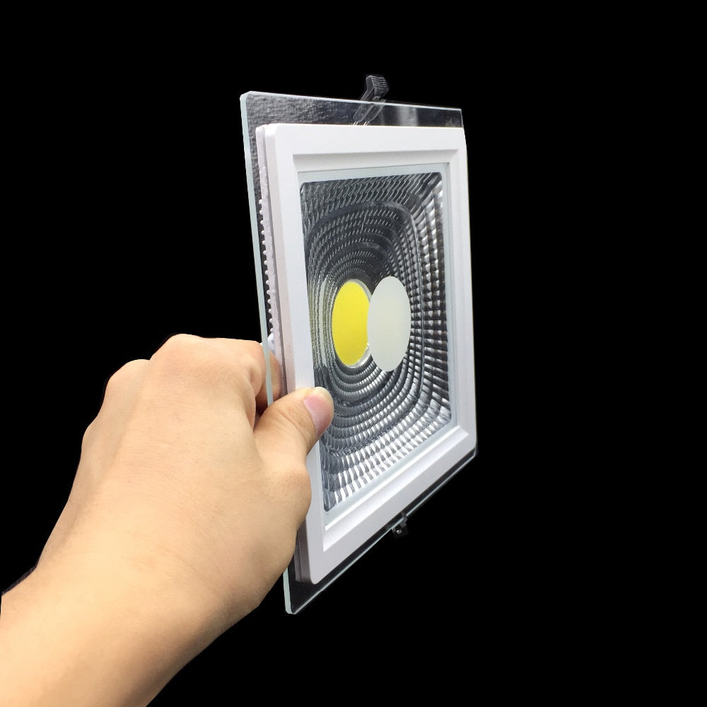 Square LED Panel Light COB LED Downlight 5W 10W 15W 25W Real Power Recessed Ceiling LED Spot Light AC110V 220V Indoor Lighting