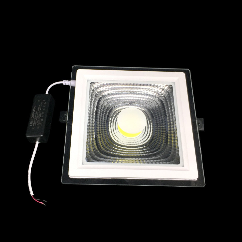 Square LED Panel Light COB LED Downlight 5W 10W 15W 25W Real Power Recessed Ceiling LED Spot Light AC110V 220V Indoor Lighting