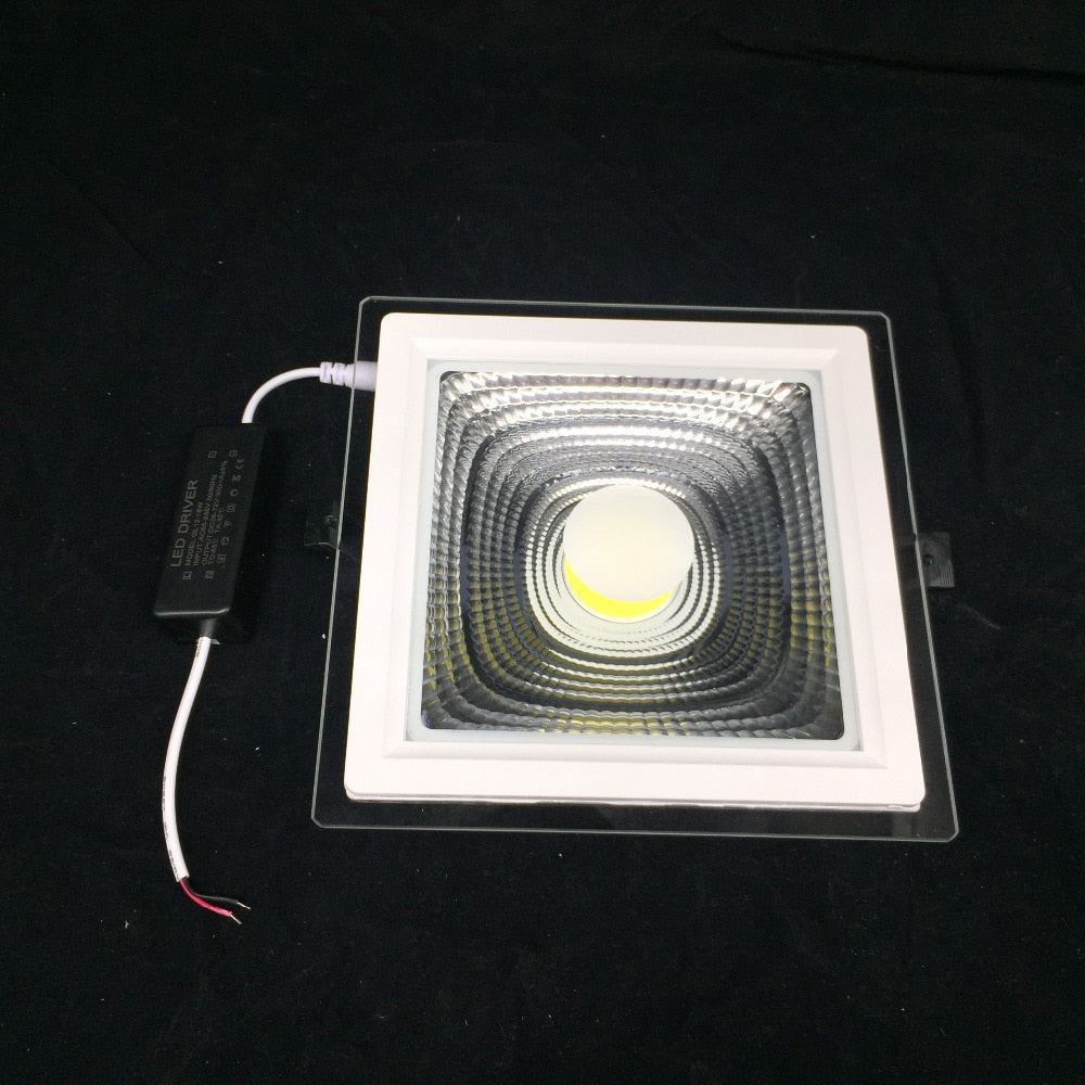 Square LED Panel Light COB LED Downlight 5W 10W 15W 25W Real Power Recessed Ceiling LED Spot Light AC110V 220V Indoor Lighting