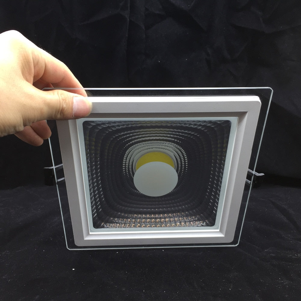 Square LED Panel Light COB LED Downlight 5W 10W 15W 25W Real Power Recessed Ceiling LED Spot Light AC110V 220V Indoor Lighting