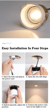 LED Downlight Spot Light Led Lamp 220V 110V Spotlight Recessed Ceiling 7/10/15/20W DownLight COB For Kitchen Indoor Lighting