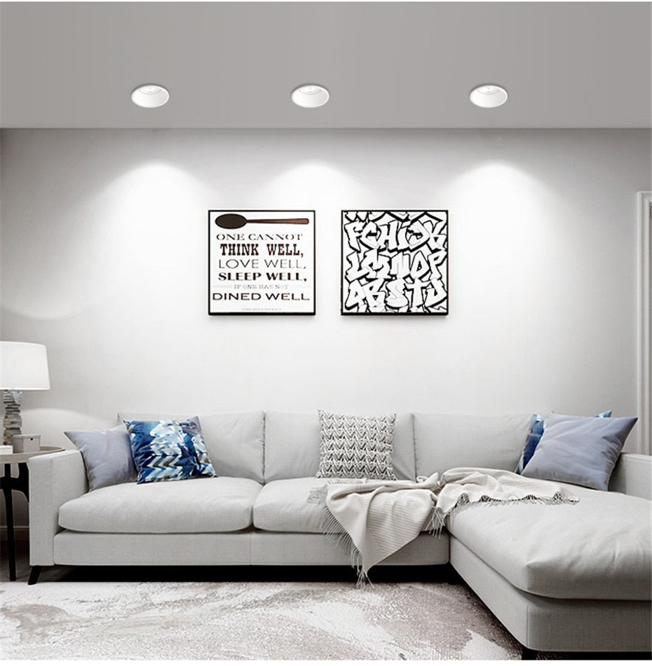 LED Downlight Spot Light Led Lamp 220V 110V Spotlight Recessed Ceiling 7/10/15/20W DownLight COB For Kitchen Indoor Lighting