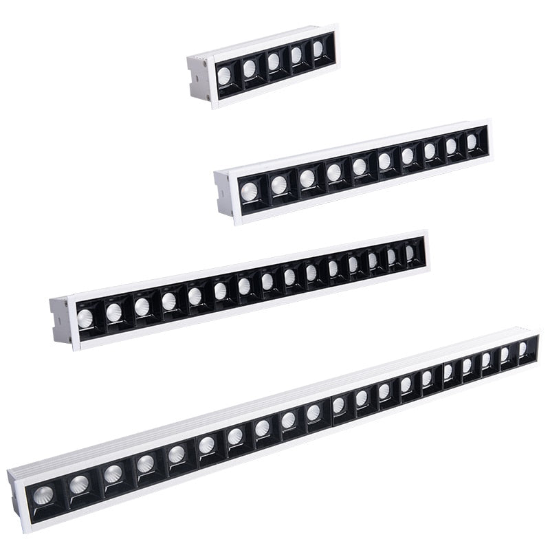 Dimmable Recessed Strip LED Ceiling Lights 10W 20W 30W 40W COB Downlights AC85~265V LED Lamp indoor Lighting