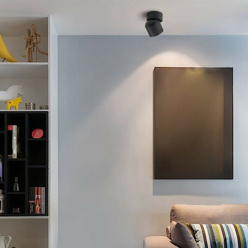 LED 360° Ceiling Spot Light Indoor Wall Downlight Rotation Spot Lighting 7W For Kitchen Bedroom Indoor Lamp