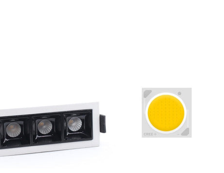 Dimmable Recessed Strip LED Ceiling Lights 10W 20W 30W 40W COB Downlights AC85~265V LED Lamp indoor Lighting